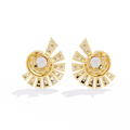 Sunburst Diamond Stud Earrings