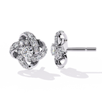 Knot Diamond Stud Earrings