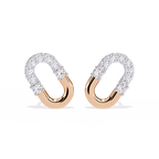 Open Hoop Diamond Earrings