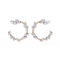 Marquise Diamond Hoop Earrings