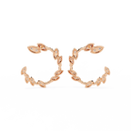 Marquise Diamond Hoop Earrings