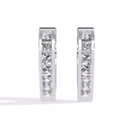 Heart Hoop Diamond Earrings