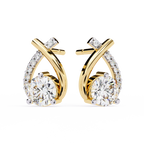 Twist Diamond Drop Earrings