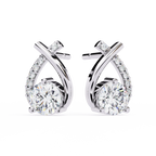 Twist Diamond Drop Earrings