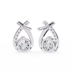 Twist Diamond Drop Earrings