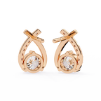 Twist Diamond Drop Earrings