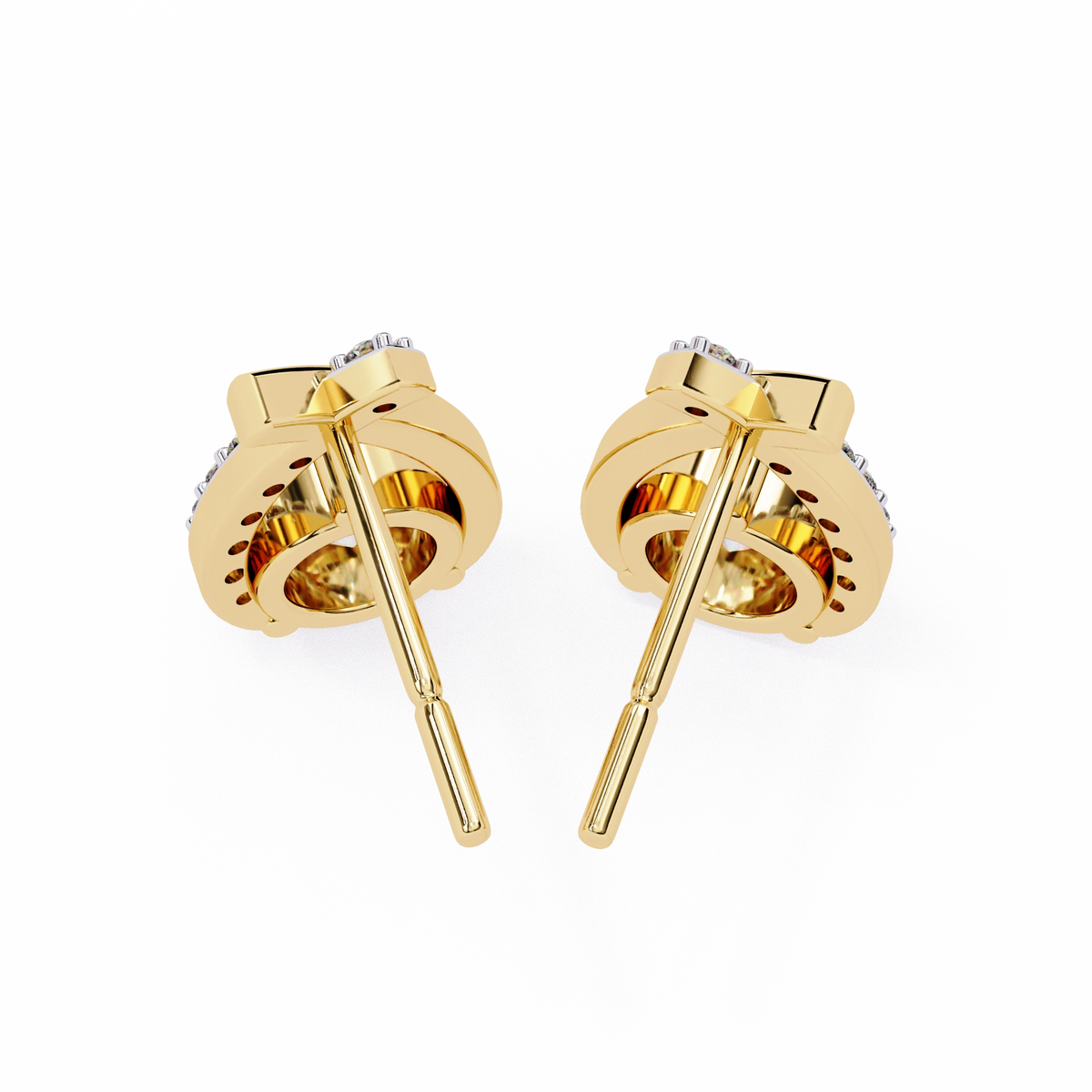 Twist Diamond Drop Earrings