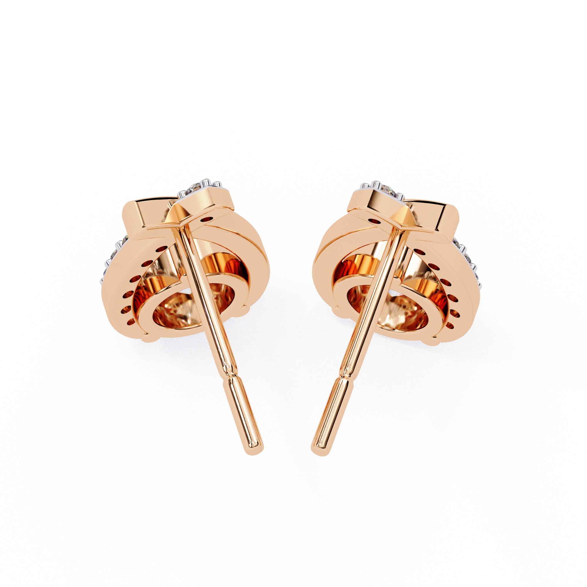 Twist Diamond Drop Earrings