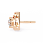 Triangle Diamond Stud Earrings