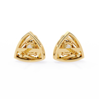 Triangle Diamond Stud Earrings