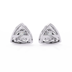 Triangle Diamond Stud Earrings
