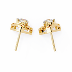 Triangle Diamond Stud Earrings