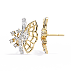 Fan Diamond Statement Earrings