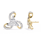 Trinity Diamond Stud Earrings