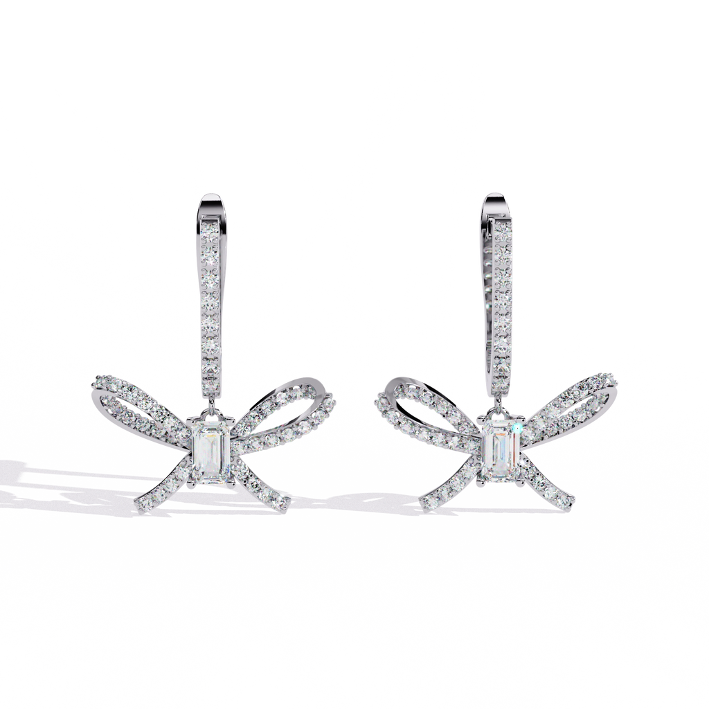 Dragonfly Diamond Drop Earrings