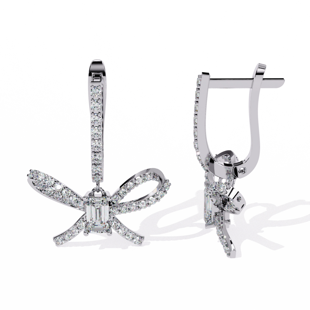 Dragonfly Diamond Drop Earrings
