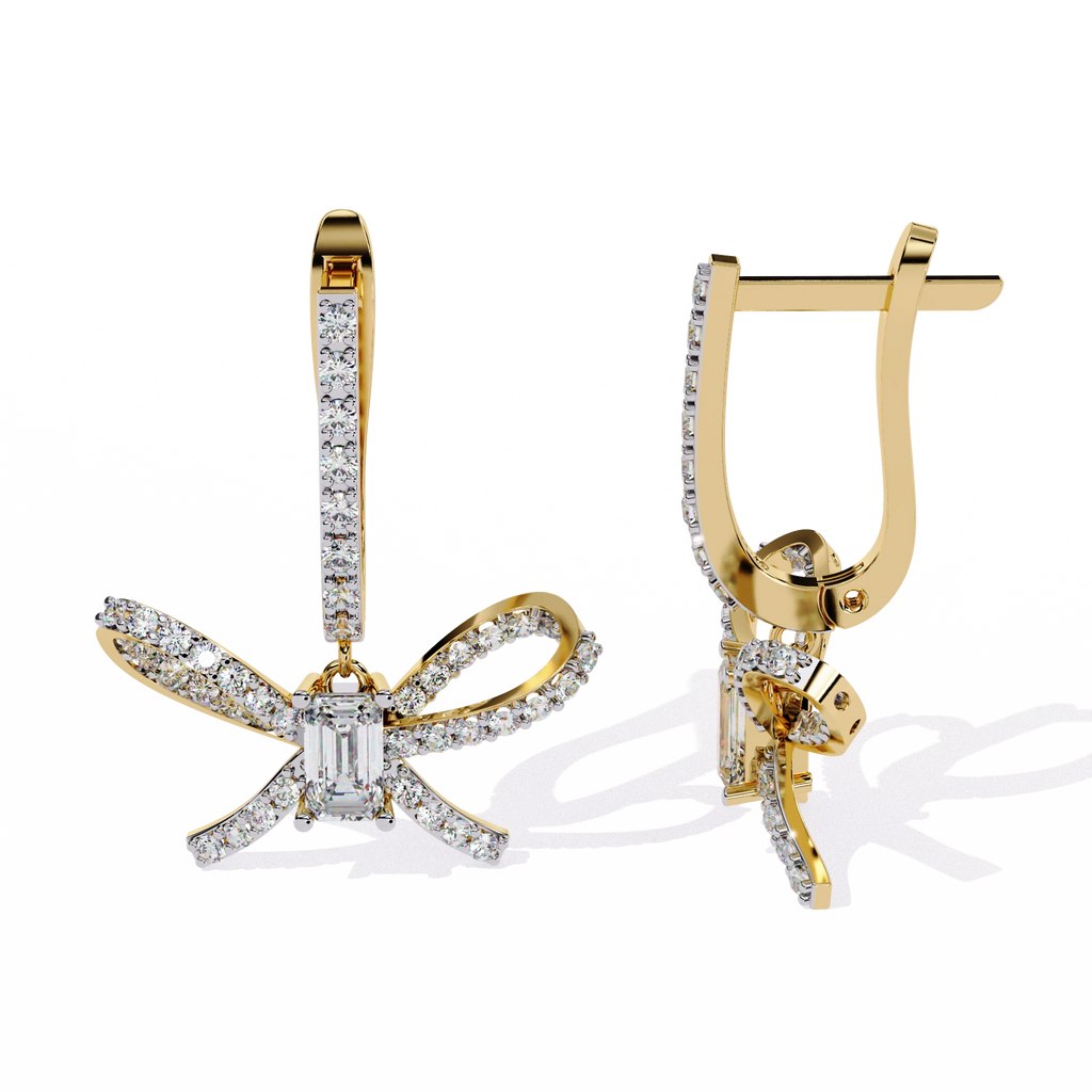 Dragonfly Diamond Drop Earrings