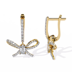 Dragonfly Diamond Drop Earrings