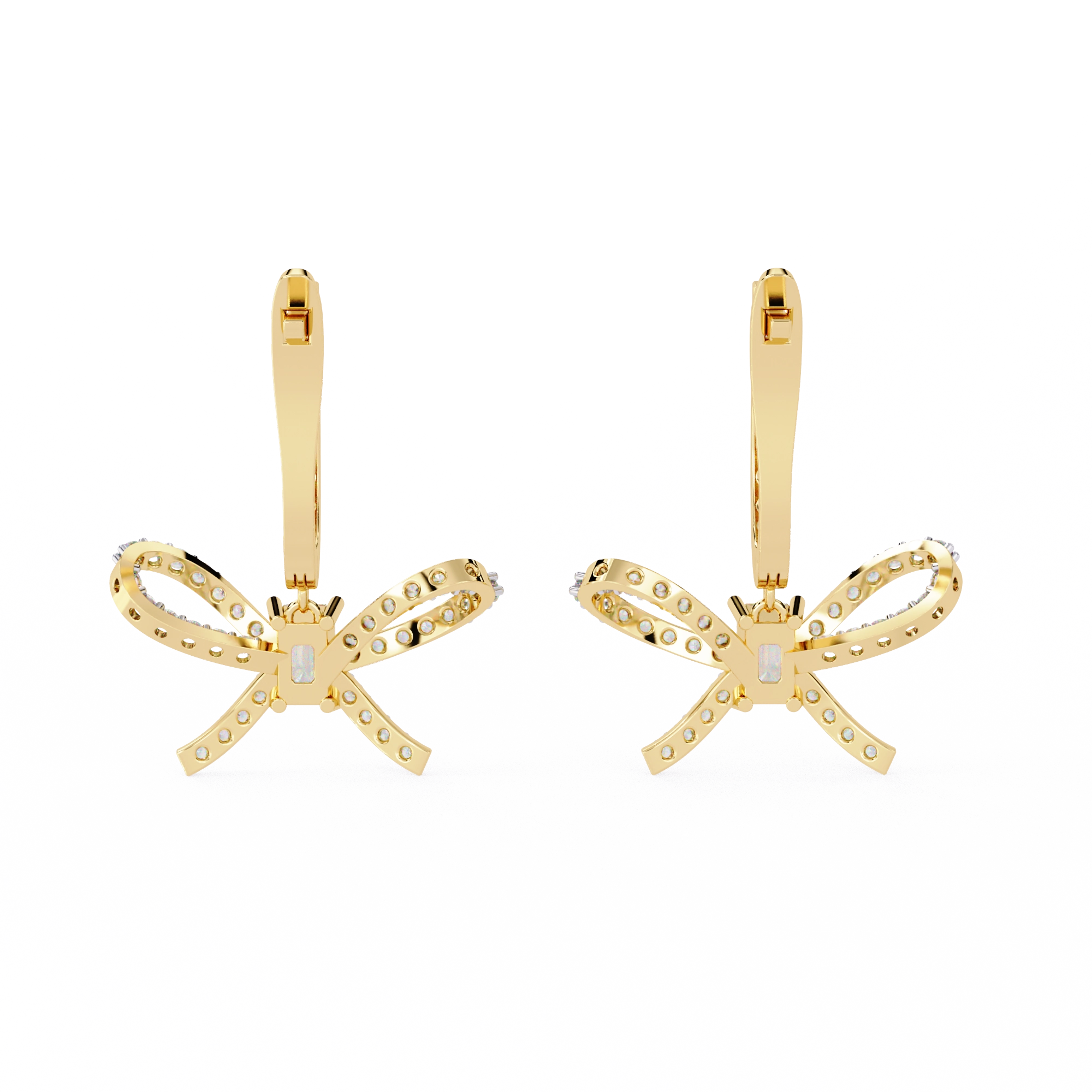 Dragonfly Diamond Drop Earrings