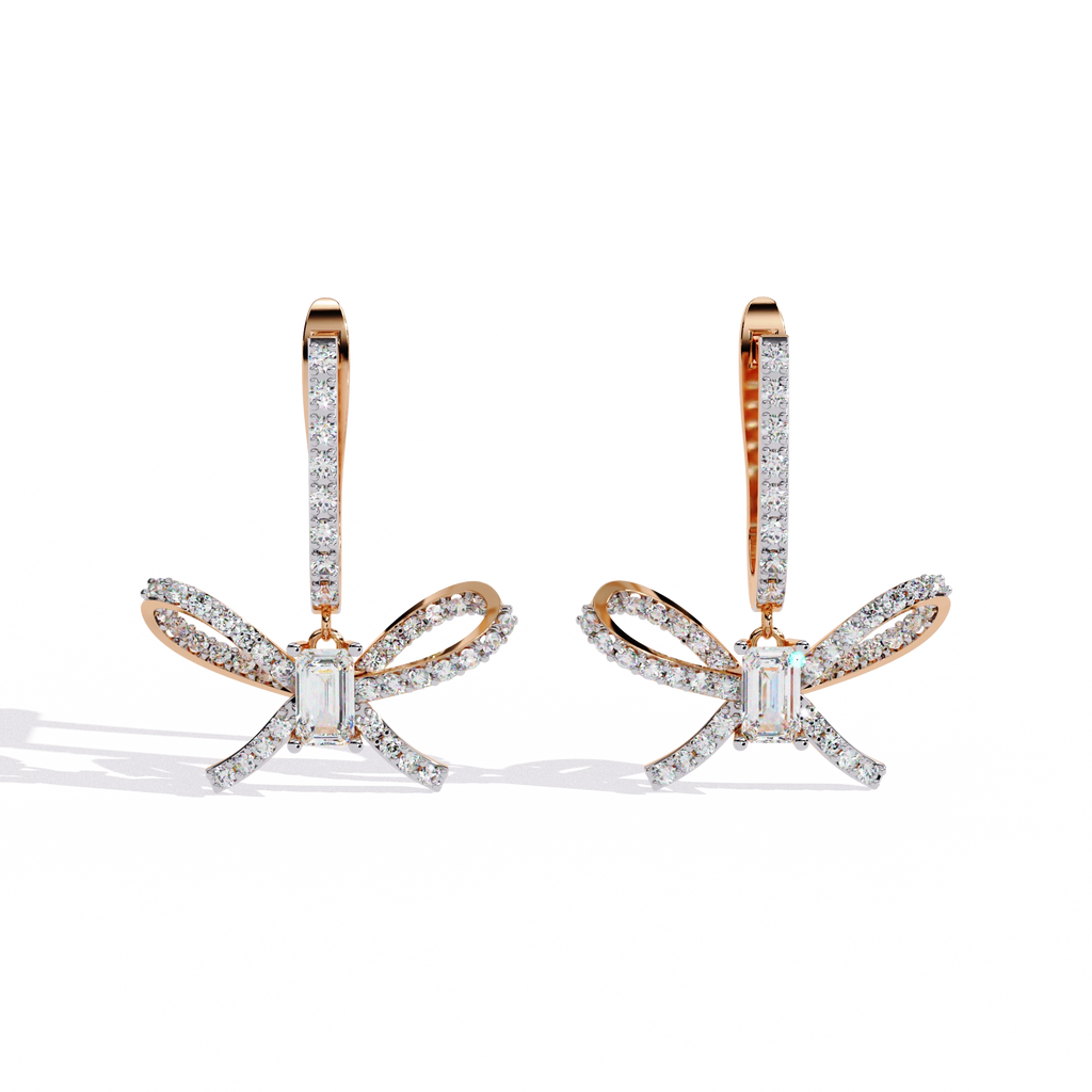 Dragonfly Diamond Drop Earrings