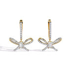 Dragonfly Diamond Drop Earrings