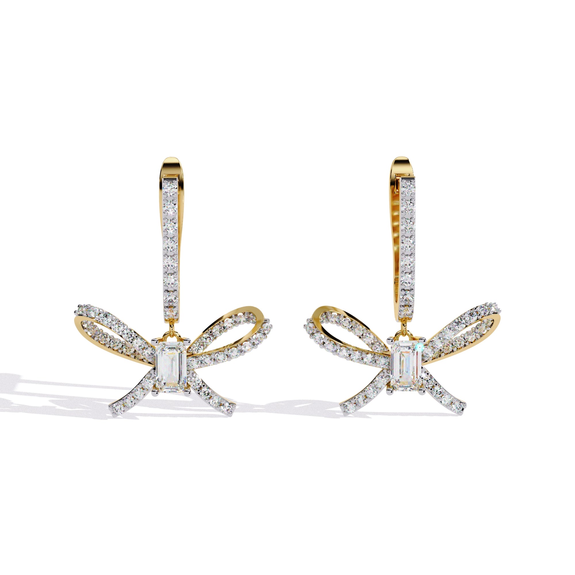 Dragonfly Diamond Drop Earrings
