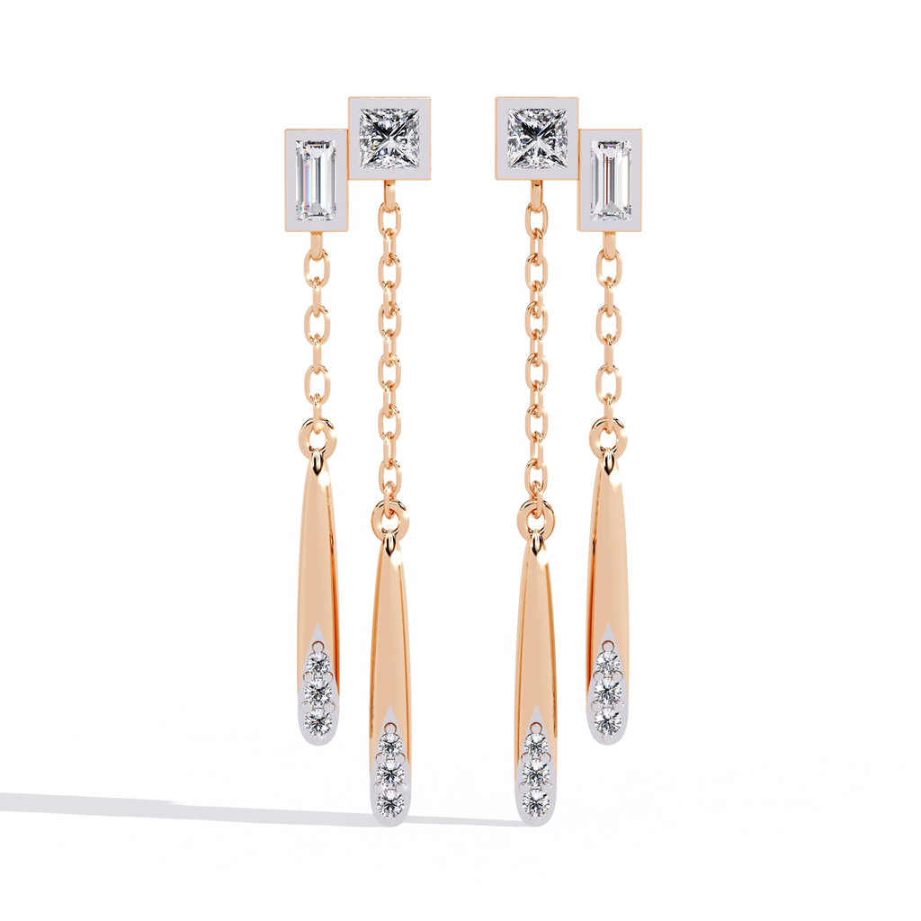 Chain Drop Statement Earrings