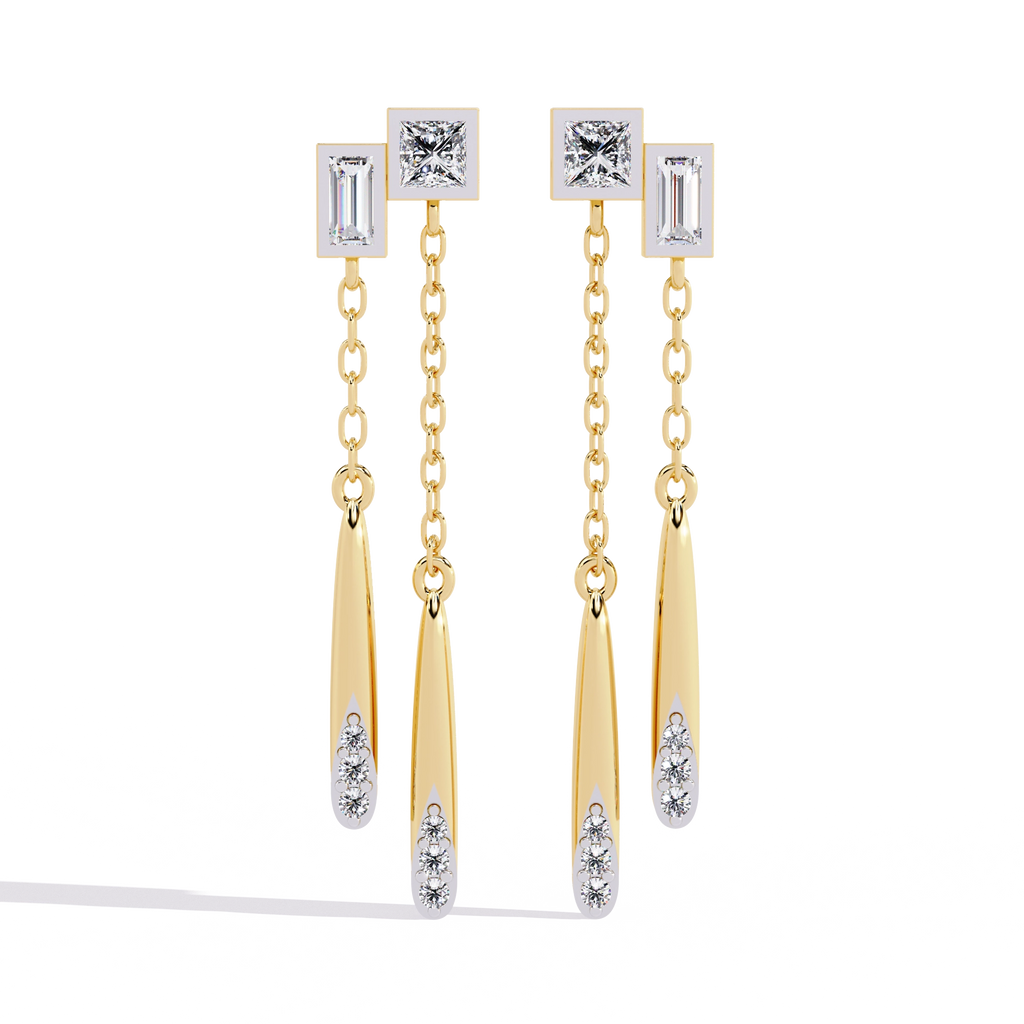 Chain Drop Statement Earrings