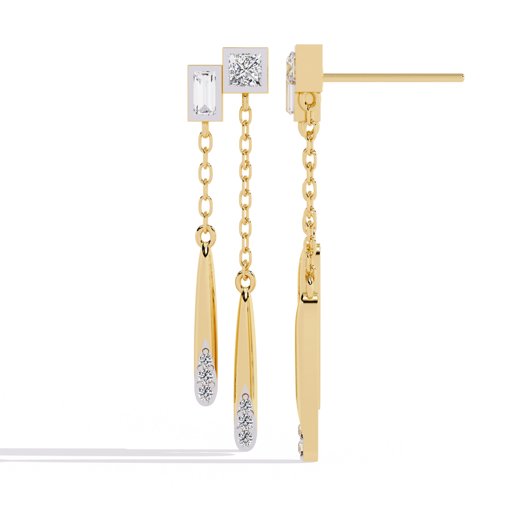 Chain Drop Statement Earrings