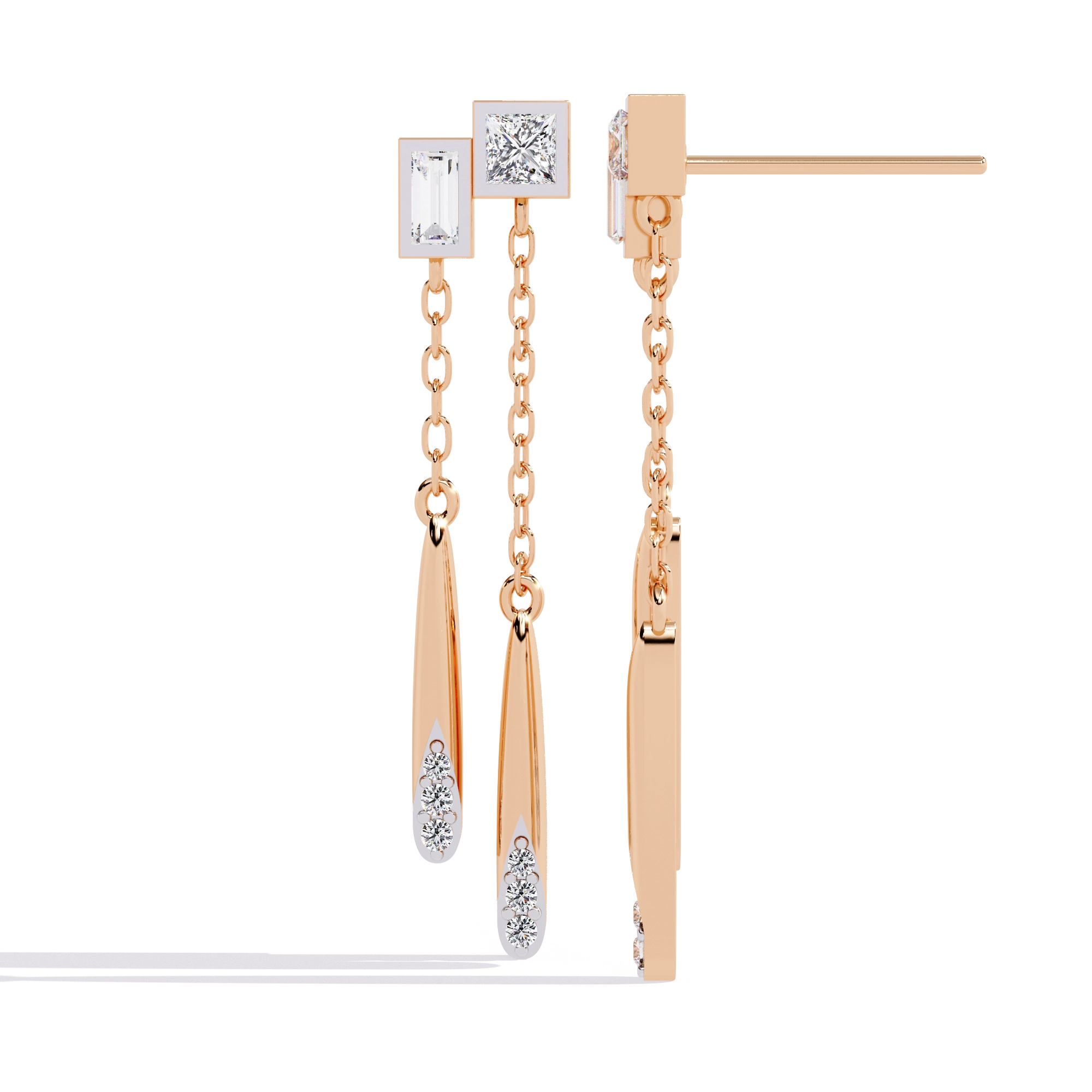 Chain Drop Statement Earrings