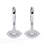 Hoop Drop Diamond Earrings