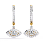 Hoop Drop Diamond Earrings