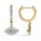Hoop Drop Diamond Earrings
