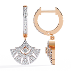 Fan Diamond Drop Earrings