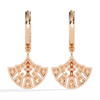 Fan Diamond Drop Earrings