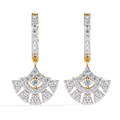 Fan Diamond Drop Earrings