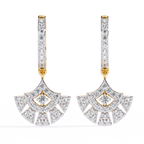 Fan Diamond Drop Earrings