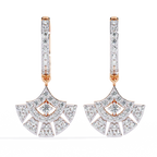 Fan Diamond Drop Earrings