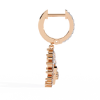 Circle Charm Drop Earrings