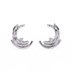 Double Hoop Diamond Earrings