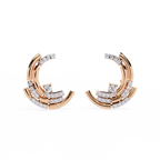 Double Hoop Diamond Earrings