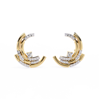 Double Hoop Diamond Earrings