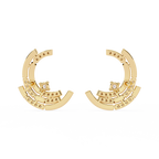 Double Hoop Diamond Earrings