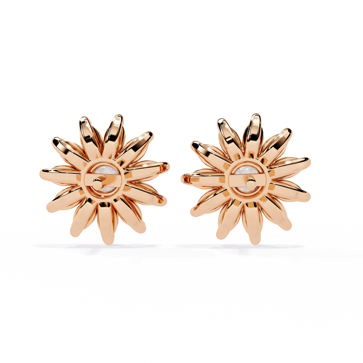 Starburst Diamond Stud Earrings