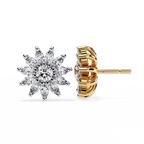 Starburst Diamond Stud Earrings