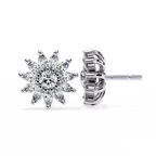 Starburst Diamond Stud Earrings