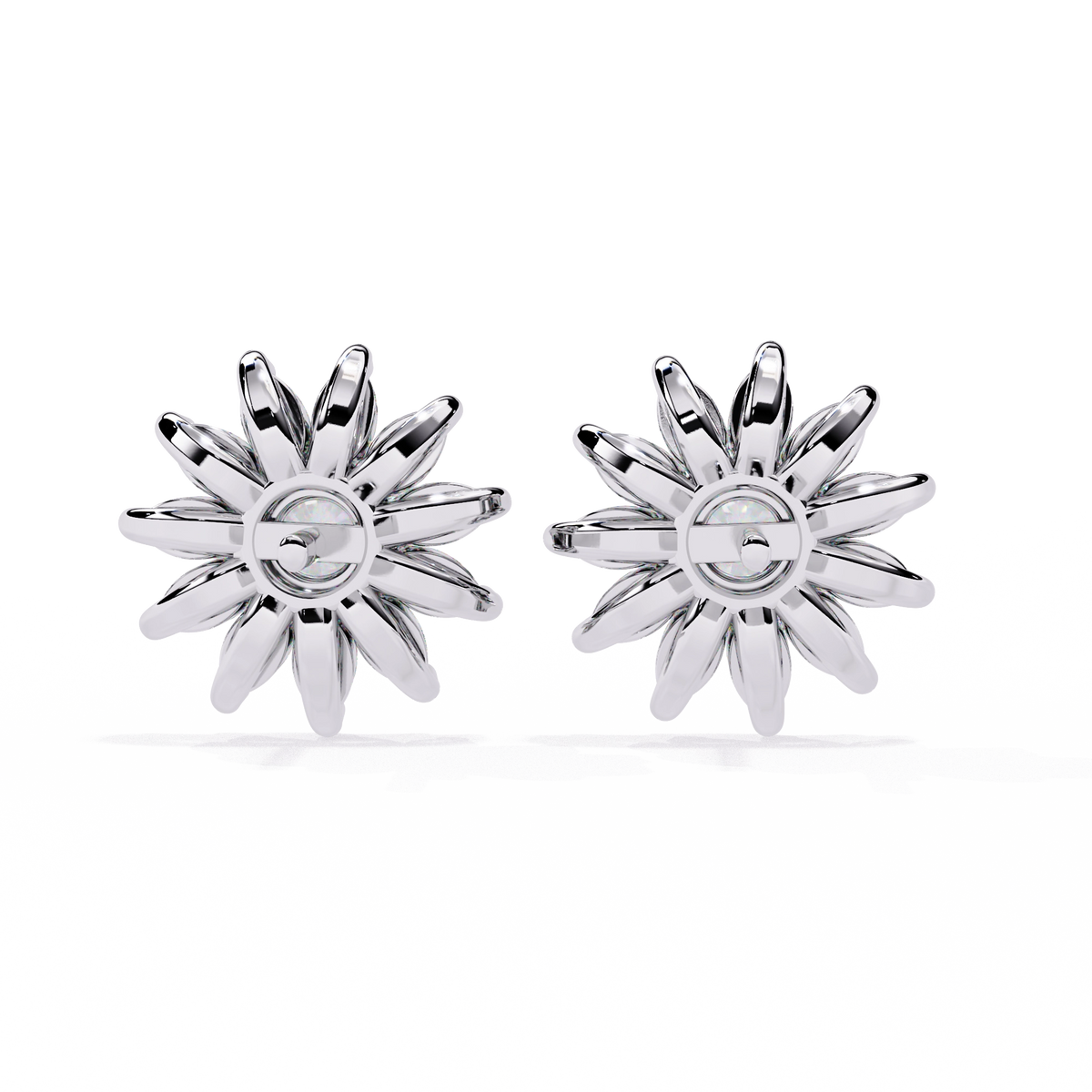 Starburst Diamond Stud Earrings
