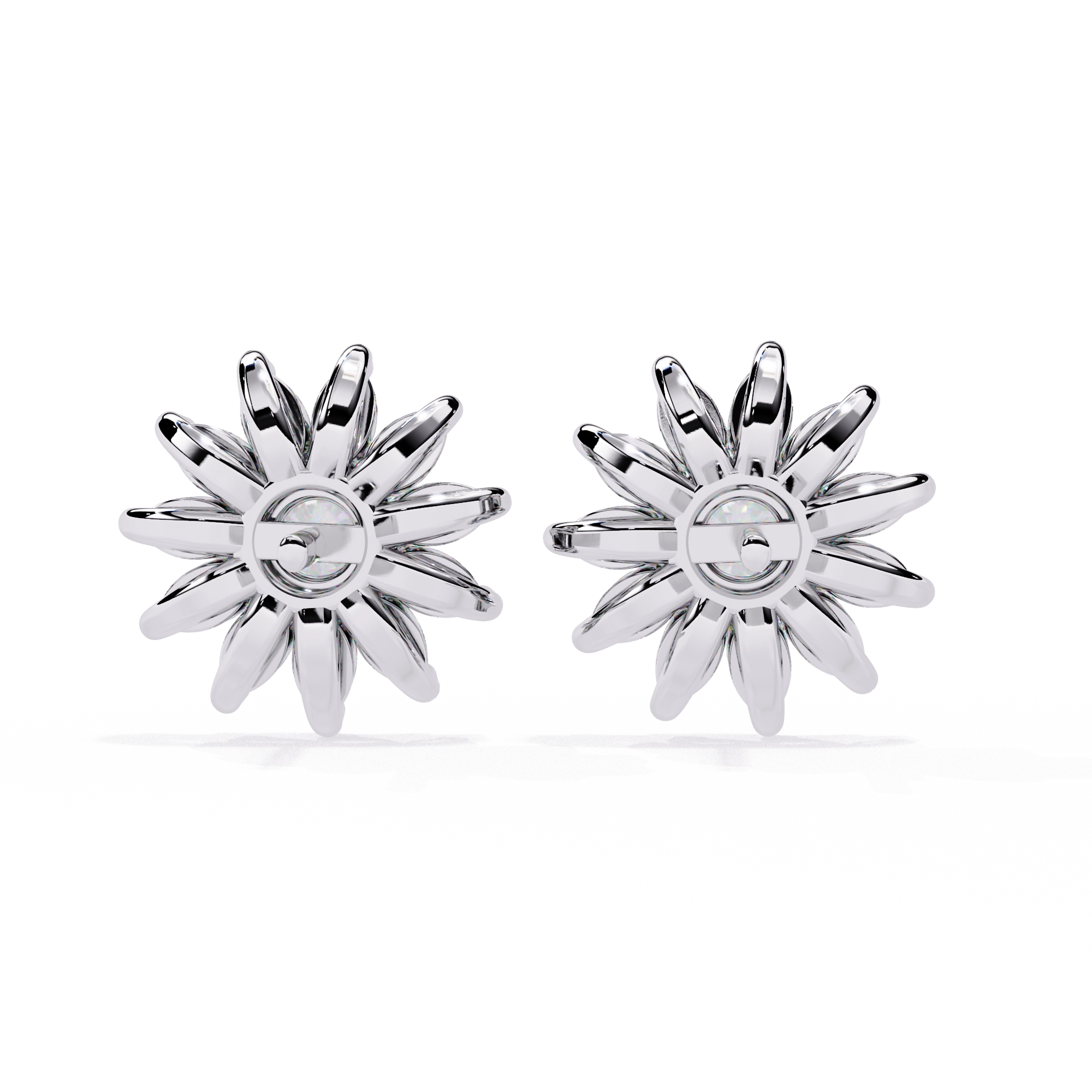 Starburst Diamond Stud Earrings