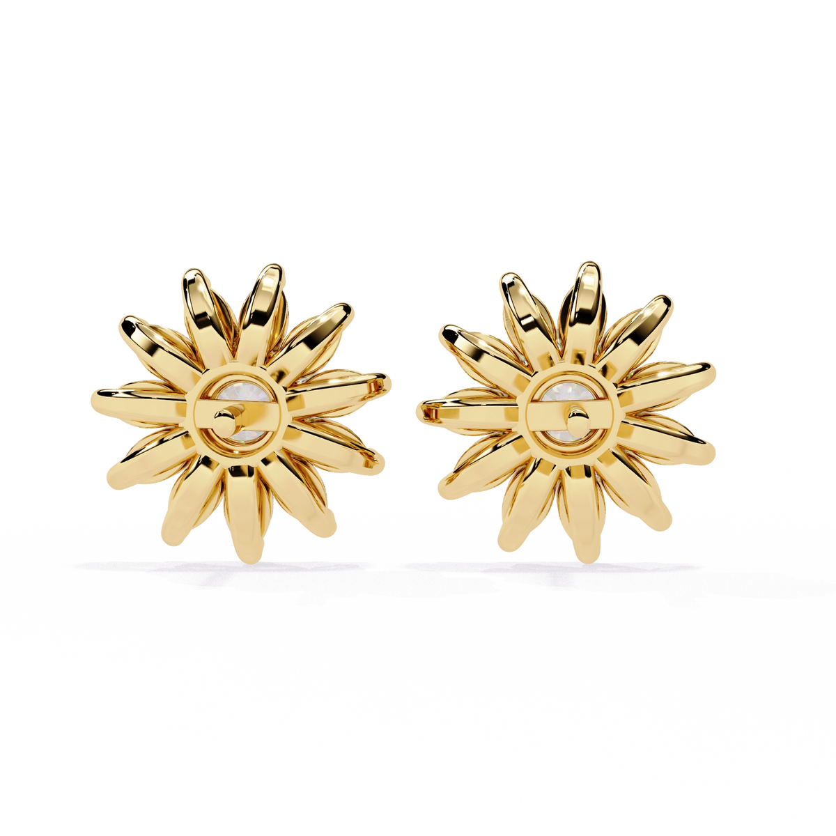 Starburst Diamond Stud Earrings