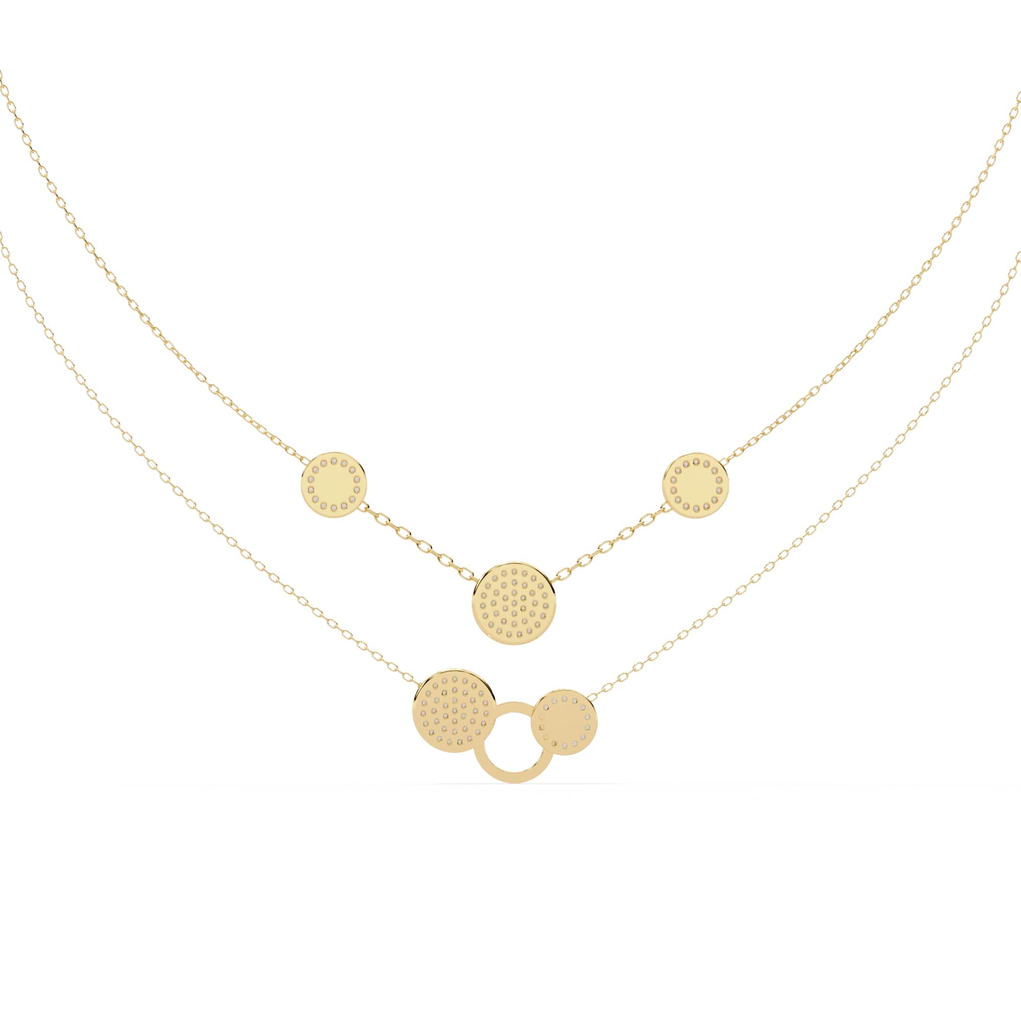 Layered Circle Necklace
